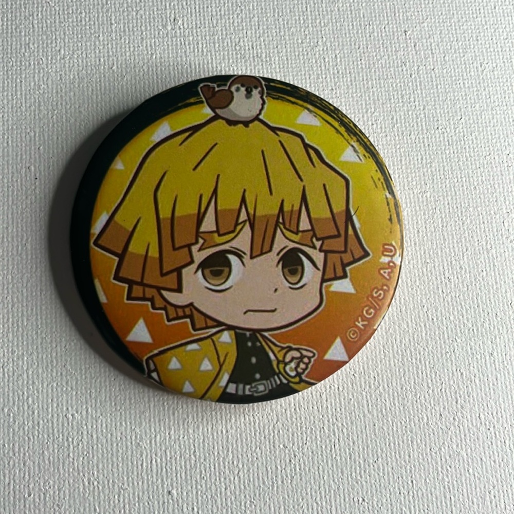 Demon Slayer | Anime | 2.36” Button Pin | Zenitsu
